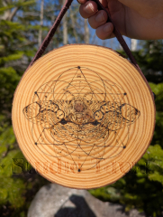 Vertical Woodburn with a Brahmin Moth
