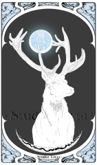 Stag and Moon